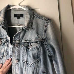 Distressed J. Crew jean jacket